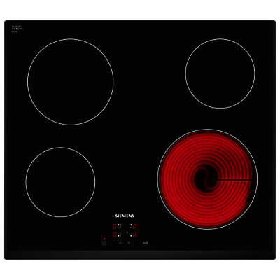 Siemens ET651HE17E Ceramic Hob, Black Siemens ET651HE17E Ceramic Hob, Black